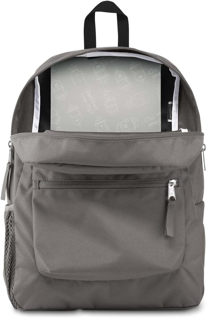 image:imageJanSport 26L Cross Town Backpack 12 inch Daypack Russet RedGraphite Grey