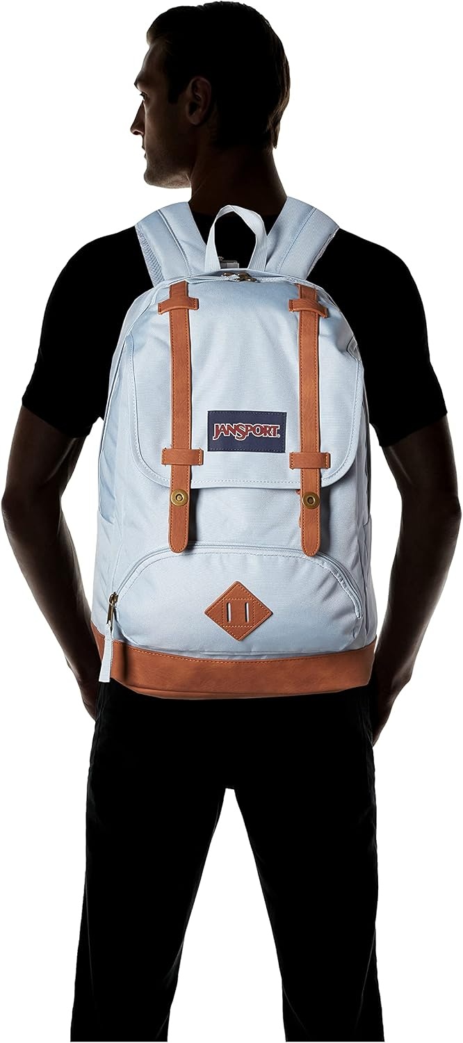 image:imageJanSport Cortlandt Laptop Backpack Russet Red 15 Laptop SleeveSynthetic Leather Shoulder Computer Bag with Large Compartment Padded Straps Rucksack for Men WomenBlue Dusk
