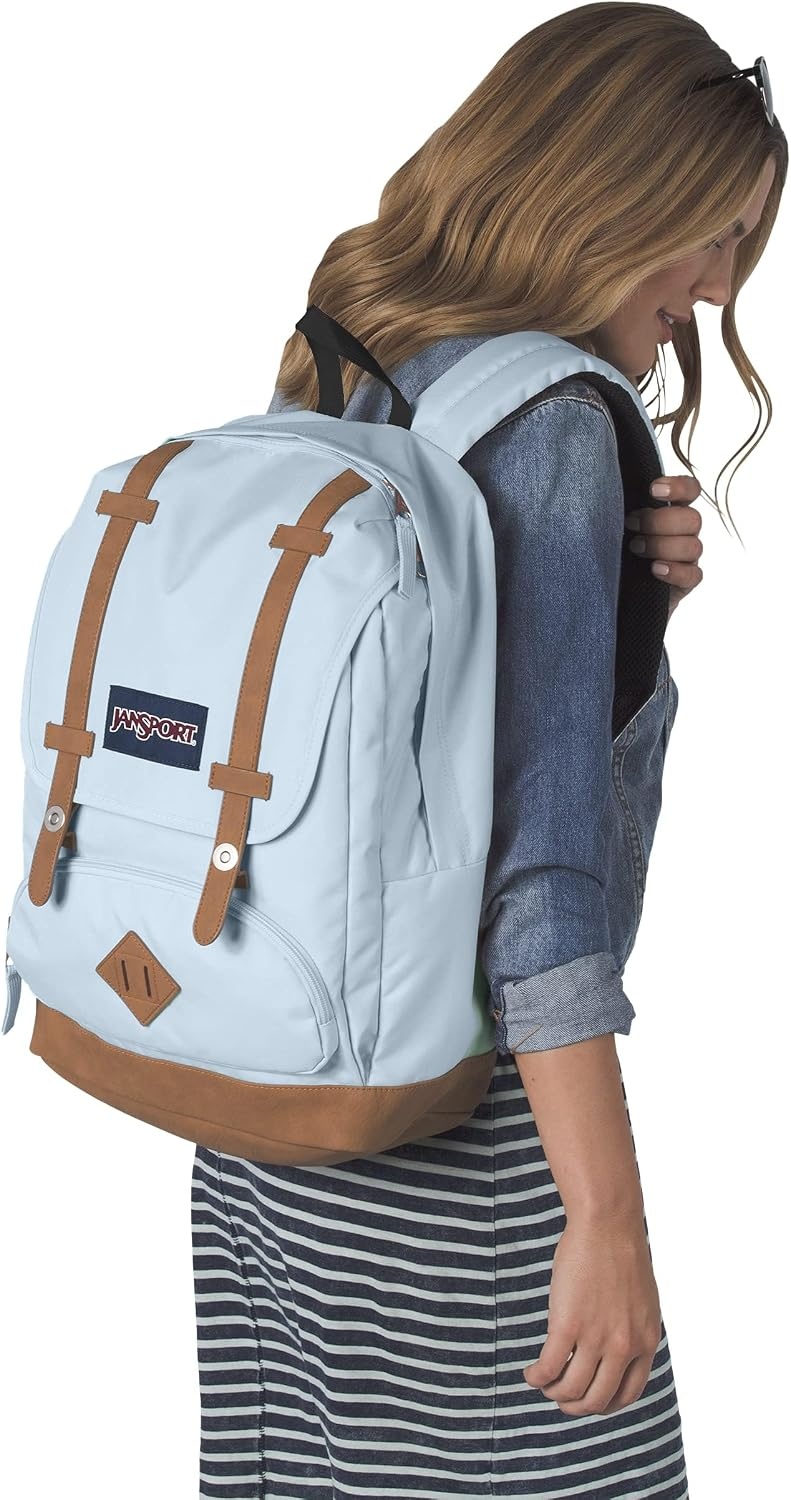 image:imageJanSport Cortlandt Laptop Backpack Russet Red 15 Laptop SleeveSynthetic Leather Shoulder Computer Bag with Large Compartment Padded Straps Rucksack for Men WomenBlue Dusk