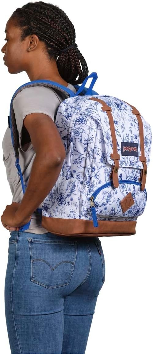 image:imageJanSport Cortlandt Laptop Backpack Russet Red 15 Laptop SleeveSynthetic Leather Shoulder Computer Bag with Large Compartment Padded Straps Rucksack for Men WomenForaging Finds