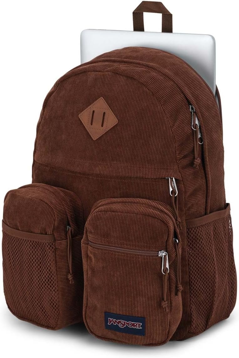 image:imageJanSport Granby Remix Backpack Work Travel or Laptop Bookbag Black CorduroyBasic Brown Corduroy