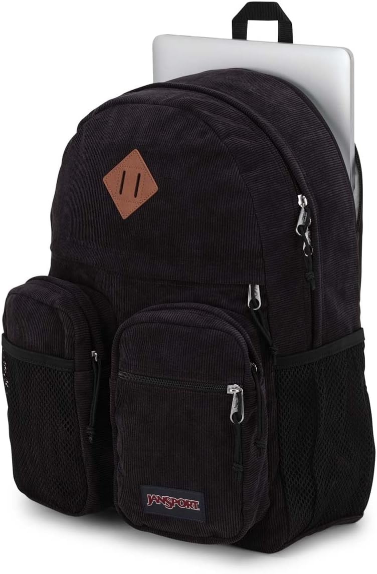 image:imageJanSport Granby Remix Backpack Work Travel or Laptop Bookbag Black CorduroyBlack Corduroy