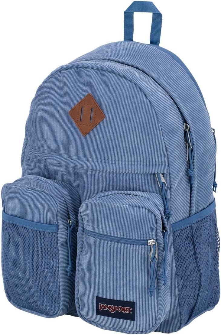 image:imageJanSport Granby Remix Backpack Work Travel or Laptop Bookbag Black CorduroyElemental Blue Corduroy