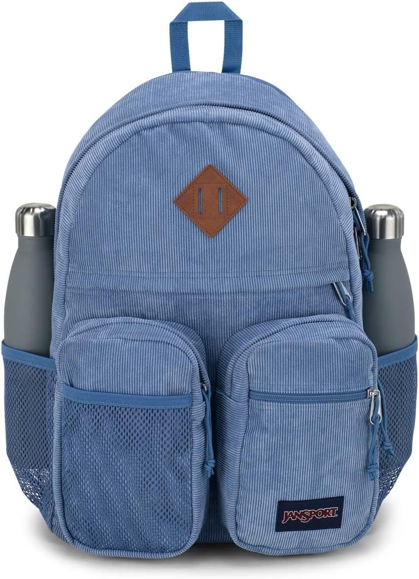 image:imageJanSport Granby Remix Backpack Work Travel or Laptop Bookbag Black CorduroyElemental Blue Corduroy