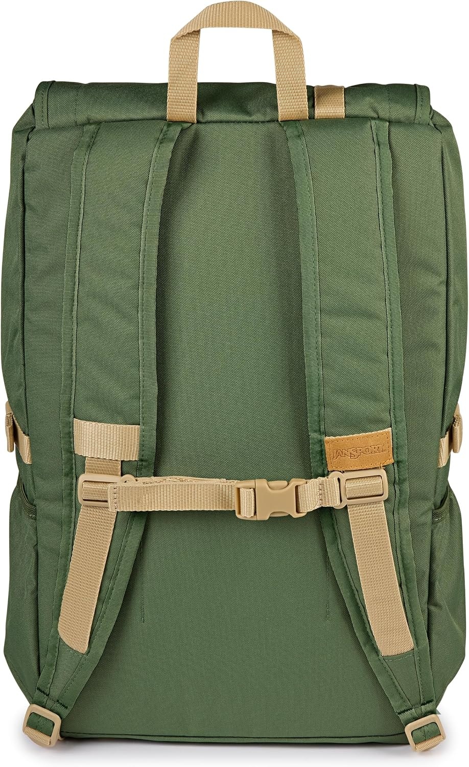 image:imageJanSport Hatchet Backpack 15inch Padded Laptop Compartment Dual Water Bottle Pockets Side Compression Straps NavyCargo Green