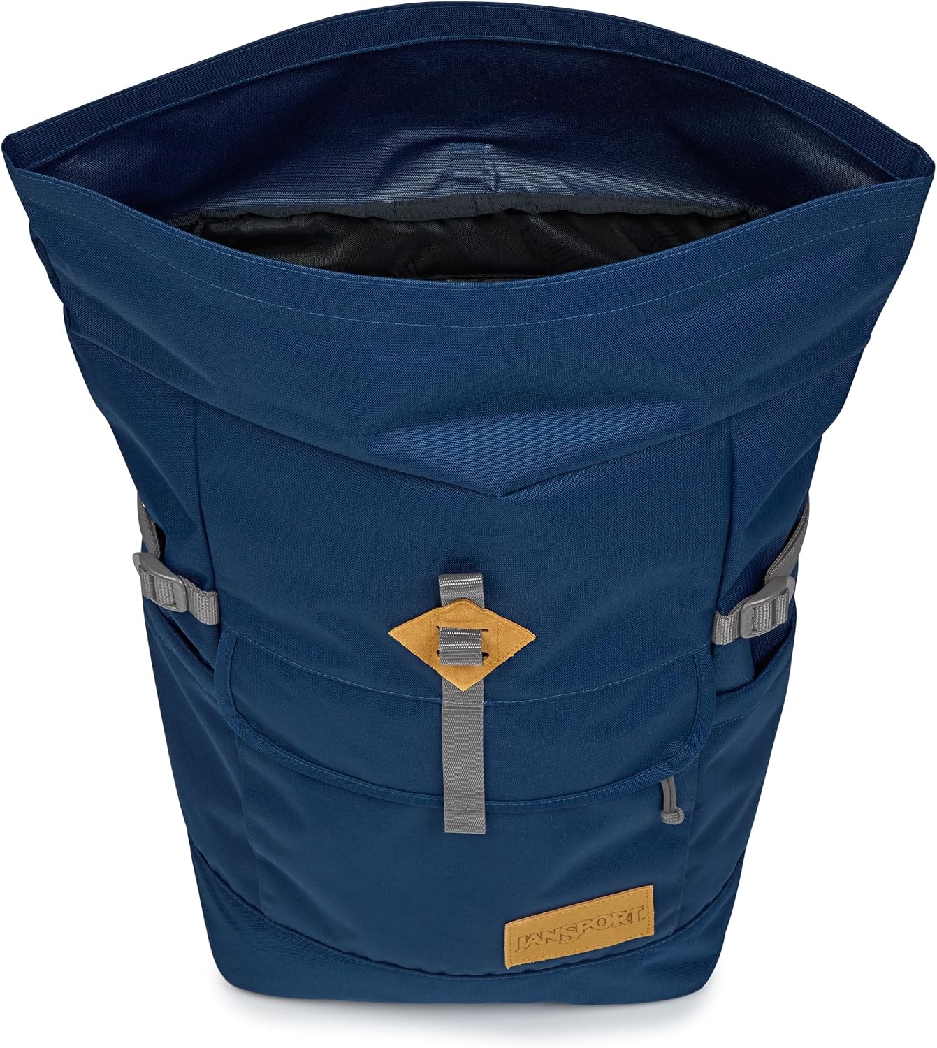image:imageJanSport Hatchet Rolltop Backpack 17inch Padded Laptop Sleeve Spacious Main Compartment Dual Water Bottle Pockets NavyNavy