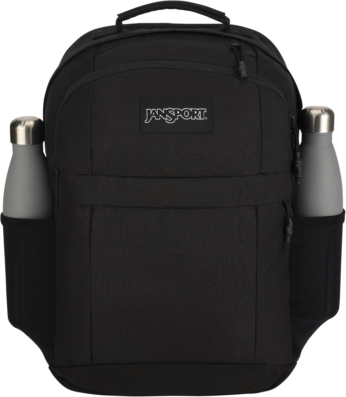 image:imageJanSport Landings Pack Large Backpack with Soft Back Panel Dual Water Bottle Pockets 15Inch Padded Laptop Compartment BlackBlack