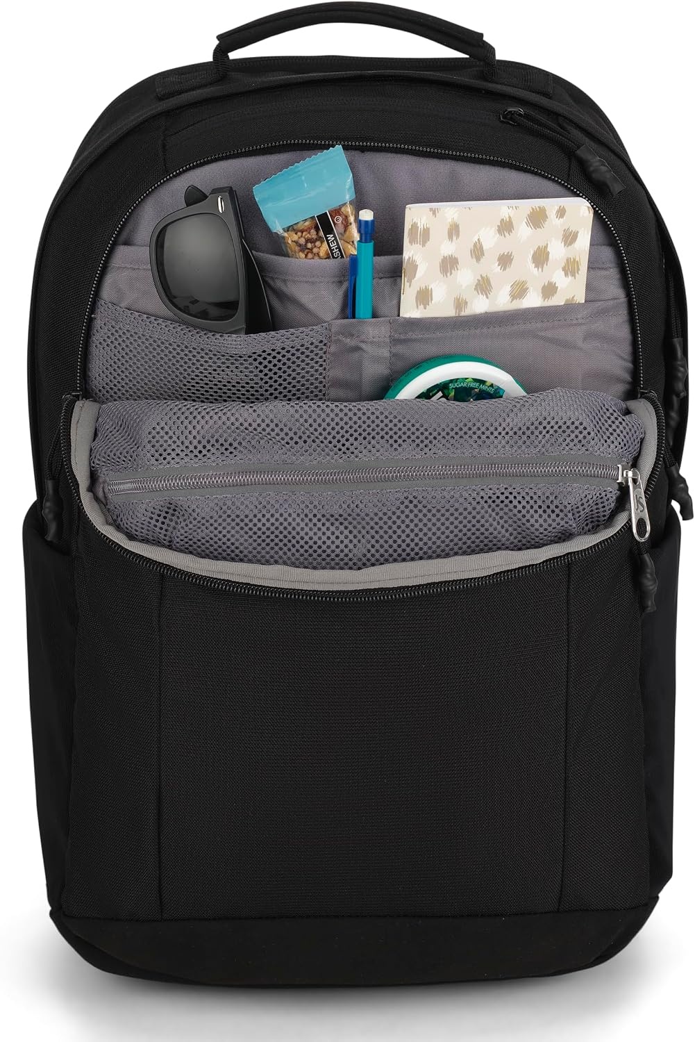 image:imageJanSport Landings Pack Large Backpack with Soft Back Panel Dual Water Bottle Pockets 15Inch Padded Laptop Compartment BlackBlack