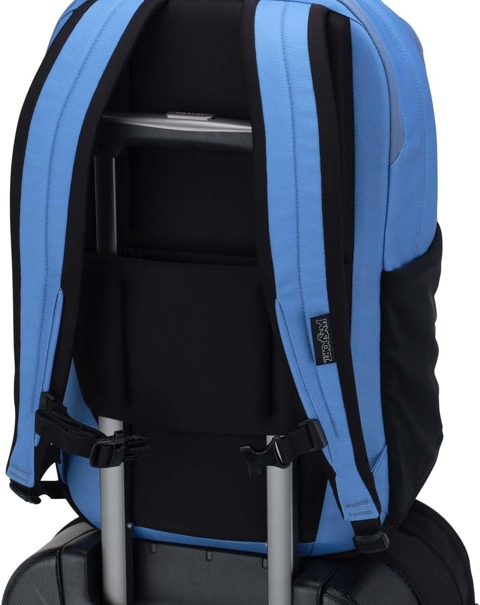 image:imageJanSport Landings Pack Large Backpack with Soft Back Panel Dual Water Bottle Pockets 15Inch Padded Laptop Compartment BlackElemental Blue