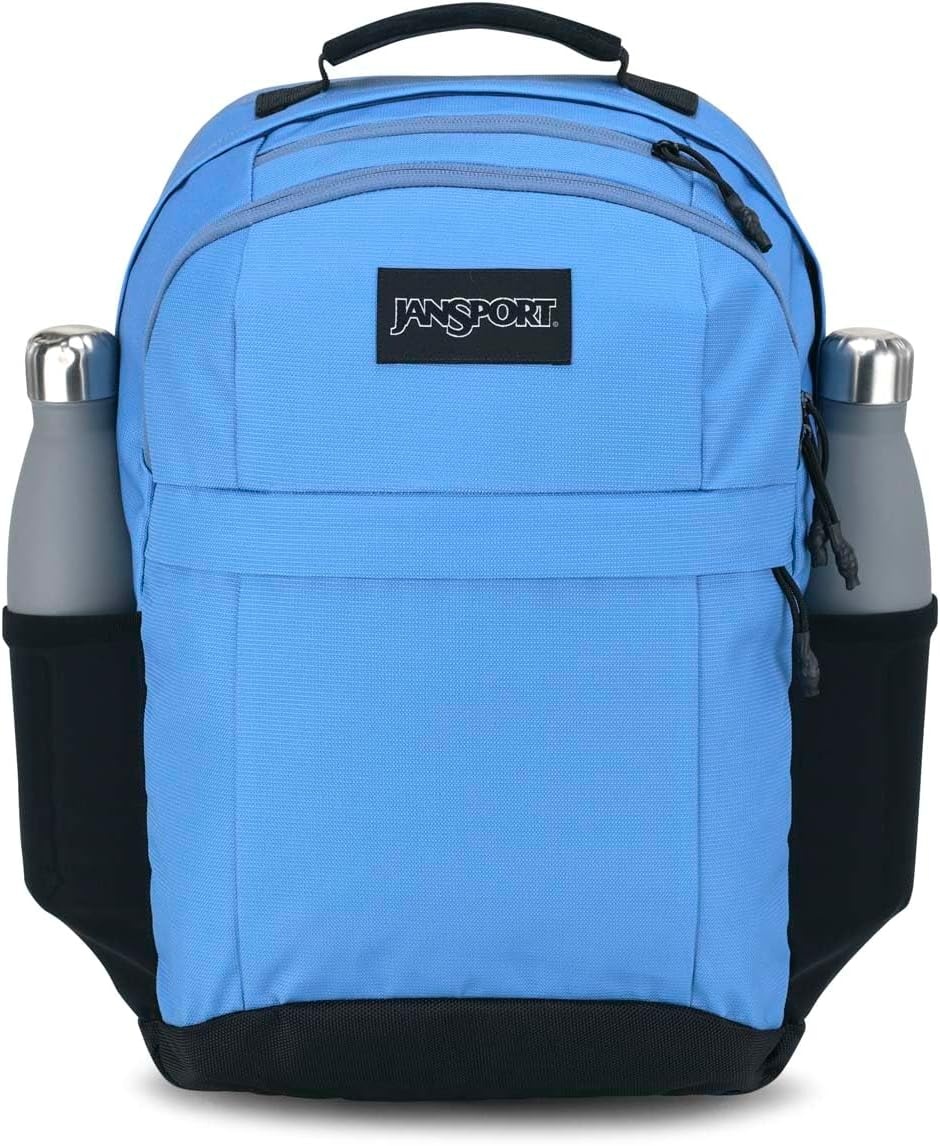 image:imageJanSport Landings Pack Large Backpack with Soft Back Panel Dual Water Bottle Pockets 15Inch Padded Laptop Compartment BlackElemental Blue
