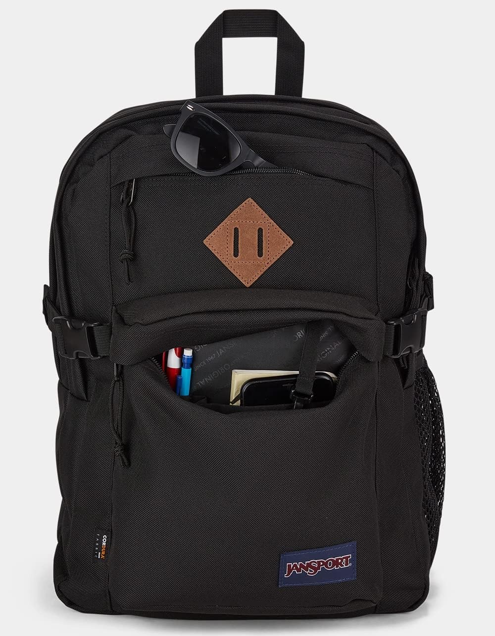 image:imageJanSport Main Campus FX Backpack Travel or Work Bag w 15Inch Laptop Pack with Leather Trim Lavender AshBlack