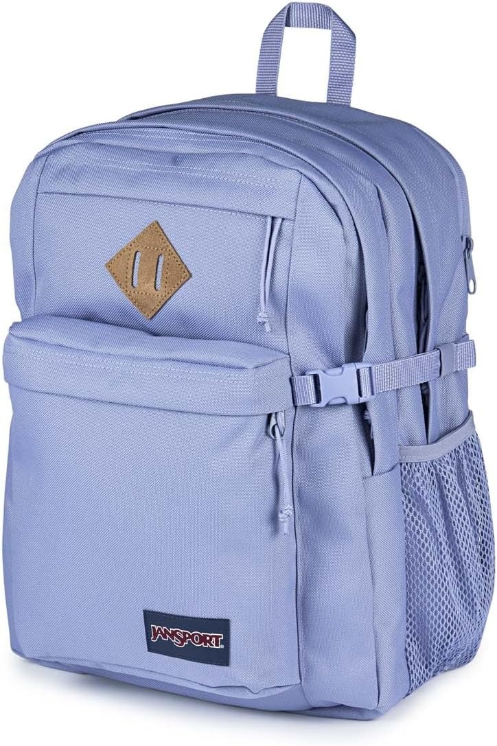 image:imageJanSport Main Campus FX Backpack Travel or Work Bag w 15Inch Laptop Pack with Leather Trim Lavender AshLavender Ash