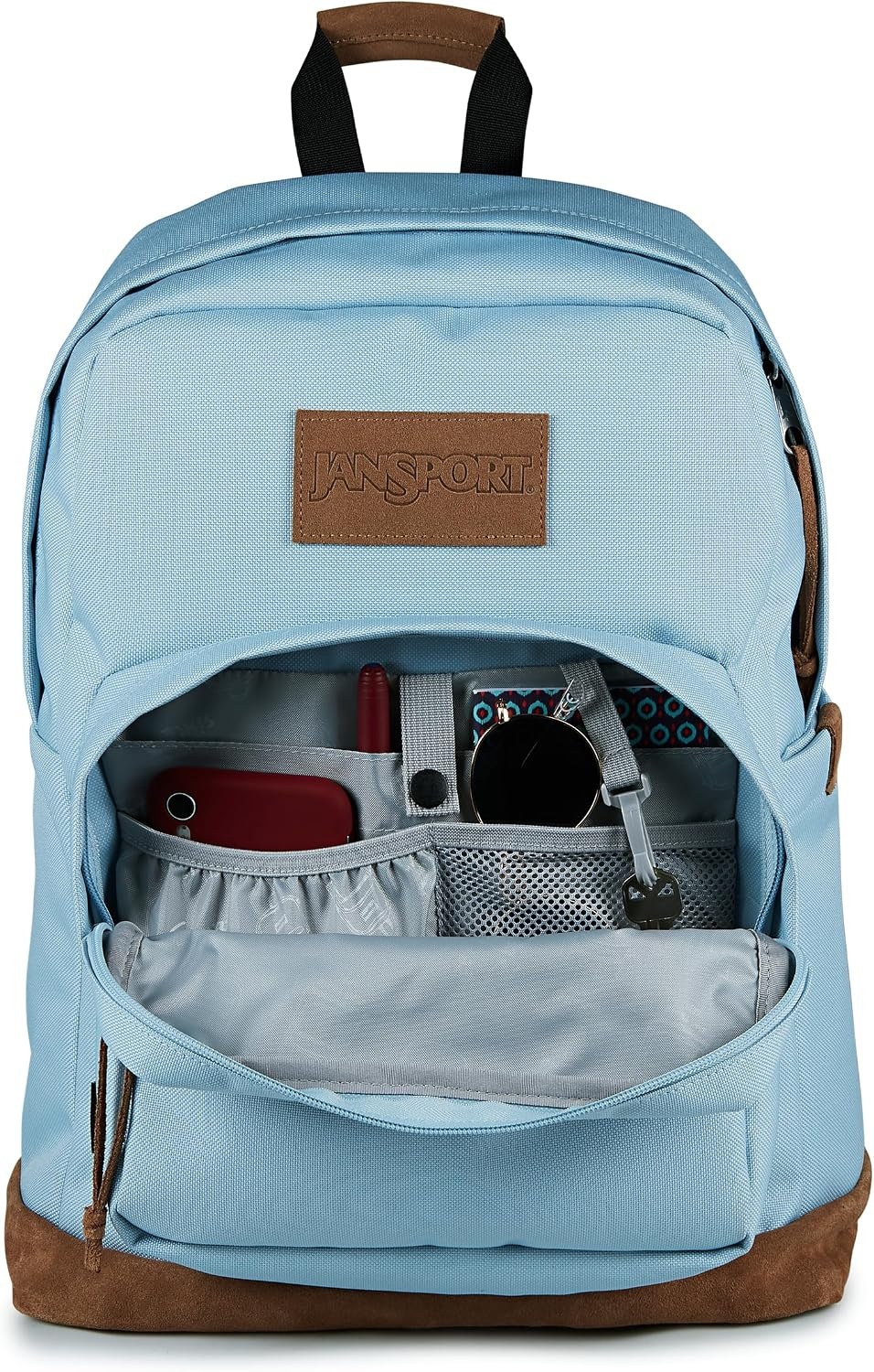 image:imageJanSport Right Pack Premium Backpack Daypack with 15 Laptop Sleeve Main Compartment Water Bottle Pocket BlackBlue Dusk