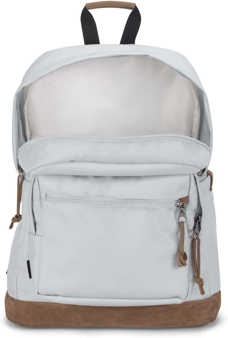 image:imageJanSport Right Pack Premium Backpack Daypack with 15 Laptop Sleeve Main Compartment Water Bottle Pocket BlackOyster Mushroom