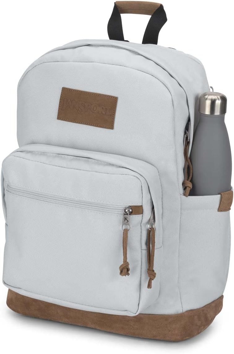 image:imageJanSport Right Pack Premium Backpack Daypack with 15 Laptop Sleeve Main Compartment Water Bottle Pocket BlackOyster Mushroom