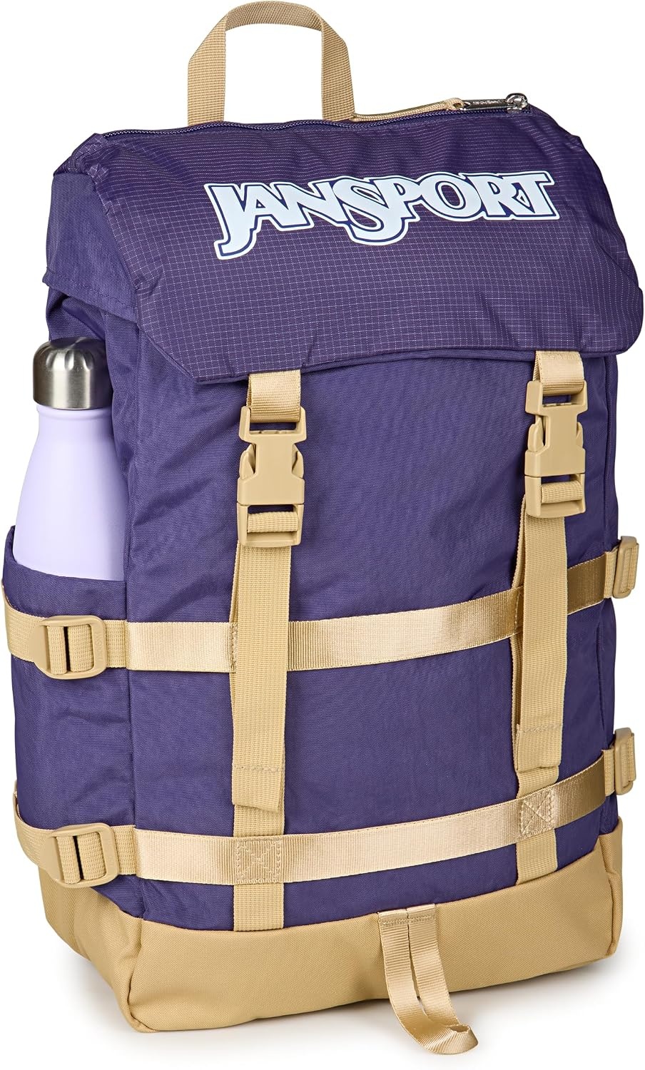 image:imageJanSport Skip Pack Backpack 28L Capacity Fits 135 Laptop Large Main Compartment Side Water Bottle Pocket Ideal for Work amp Travel BlackAmethyst Angst