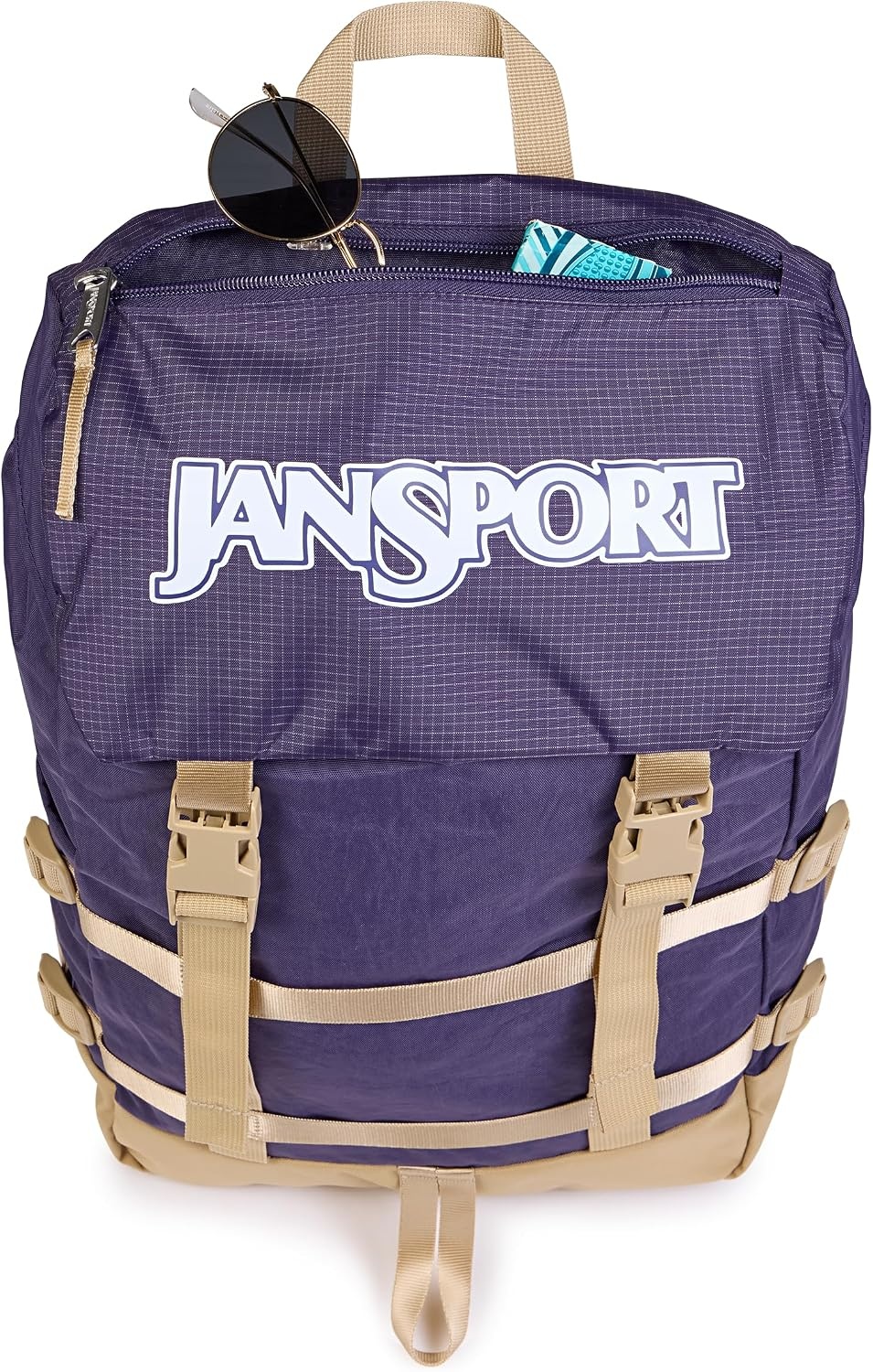 image:imageJanSport Skip Pack Backpack 28L Capacity Fits 135 Laptop Large Main Compartment Side Water Bottle Pocket Ideal for Work amp Travel BlackAmethyst Angst
