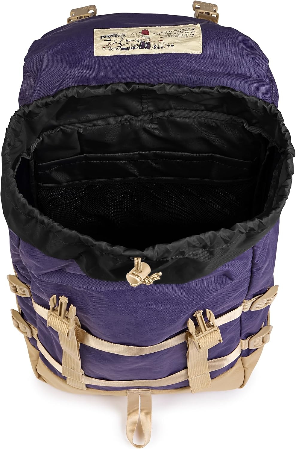 image:imageJanSport Skip Pack Backpack 28L Capacity Fits 135 Laptop Large Main Compartment Side Water Bottle Pocket Ideal for Work amp Travel BlackAmethyst Angst