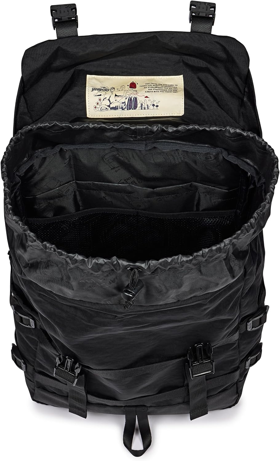 image:imageJanSport Skip Pack Backpack 28L Capacity Fits 135 Laptop Large Main Compartment Side Water Bottle Pocket Ideal for Work amp Travel BlackBlack