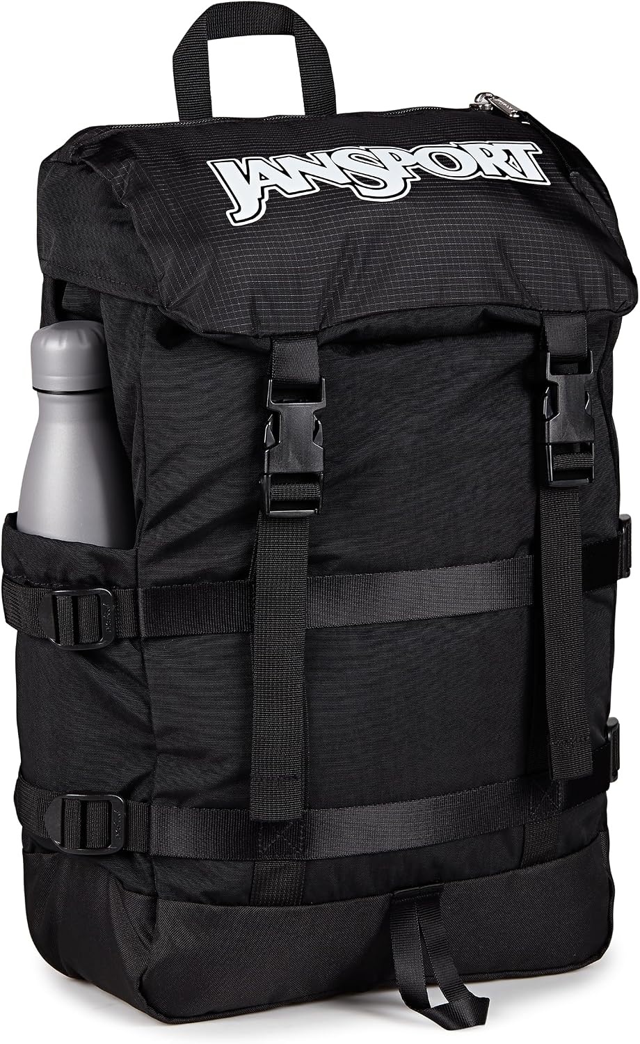image:imageJanSport Skip Pack Backpack 28L Capacity Fits 135 Laptop Large Main Compartment Side Water Bottle Pocket Ideal for Work amp Travel BlackBlack