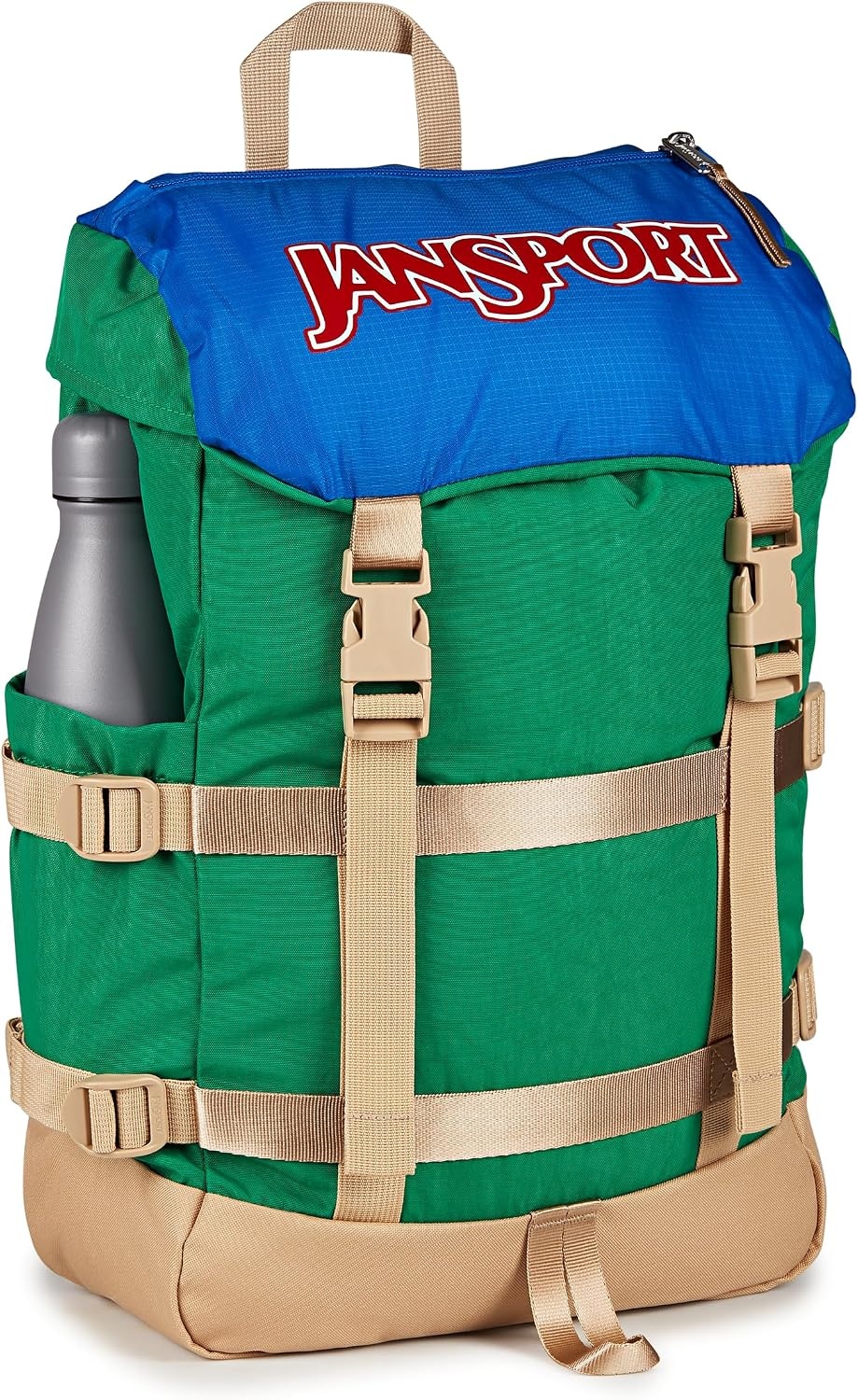 image:imageJanSport Skip Pack Backpack 28L Capacity Fits 135 Laptop Large Main Compartment Side Water Bottle Pocket Ideal for Work amp Travel BlackJelly Kelly
