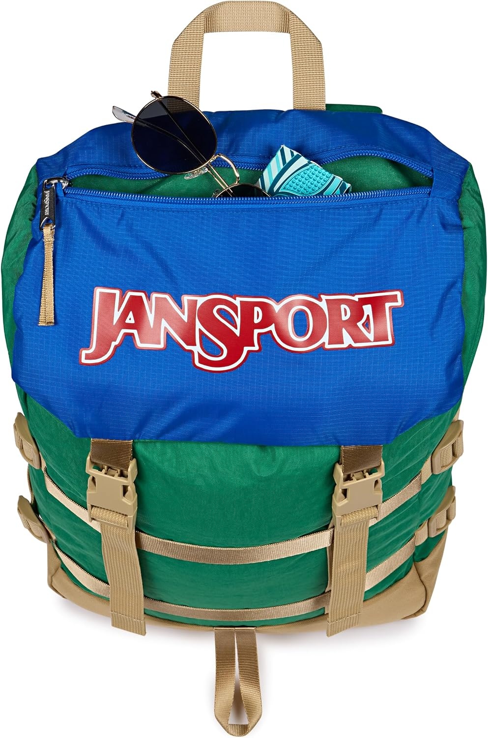 image:imageJanSport Skip Pack Backpack 28L Capacity Fits 135 Laptop Large Main Compartment Side Water Bottle Pocket Ideal for Work amp Travel BlackJelly Kelly