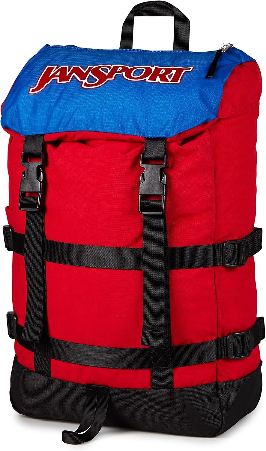 image:imageJanSport Skip Pack Backpack 28L Capacity Fits 135 Laptop Large Main Compartment Side Water Bottle Pocket Ideal for Work amp Travel BlackRed Tape