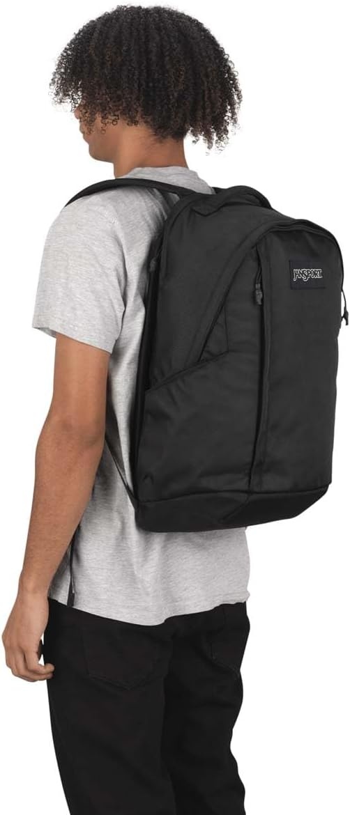 image:imageJanSport Station Pack Large Backpack with Padded Laptop Sleeve Dual Water Bottle Pockets and Loft Pocket Elemental BlueBlack