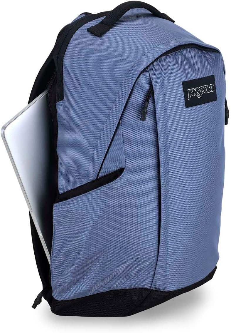 image:imageJanSport Station Pack Large Backpack with Padded Laptop Sleeve Dual Water Bottle Pockets and Loft Pocket Elemental BlueElemental Blue