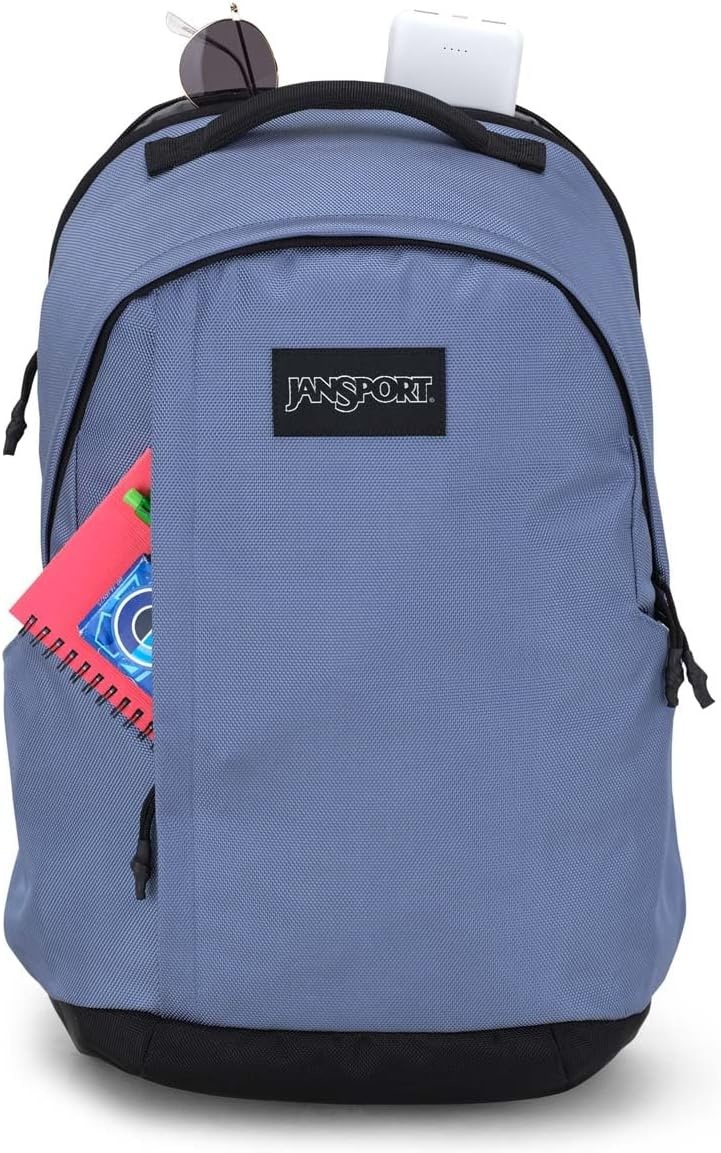 image:imageJanSport Station Pack Large Backpack with Padded Laptop Sleeve Dual Water Bottle Pockets and Loft Pocket Elemental BlueElemental Blue