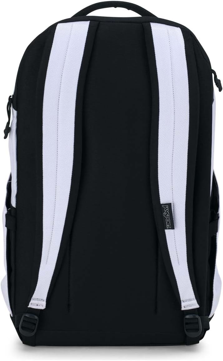 image:imageJanSport Station Pack Large Backpack with Padded Laptop Sleeve Dual Water Bottle Pockets and Loft Pocket Elemental BlueWhite