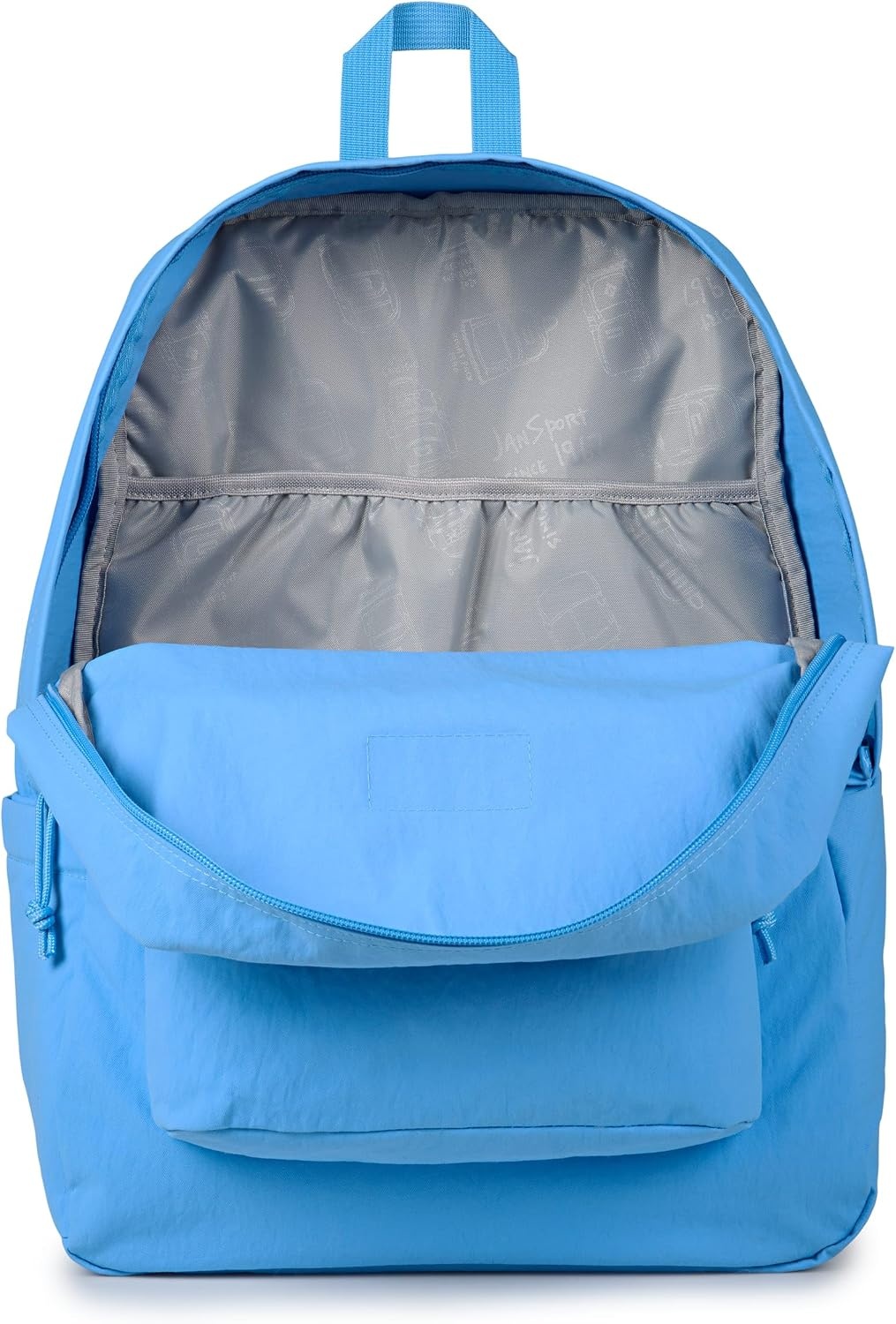 image:imageJanSport Superbreak Plus FX Backpack Work Travel or Laptop Bag with Water Bottle Pocket Oil Slick BlackAzul Blue