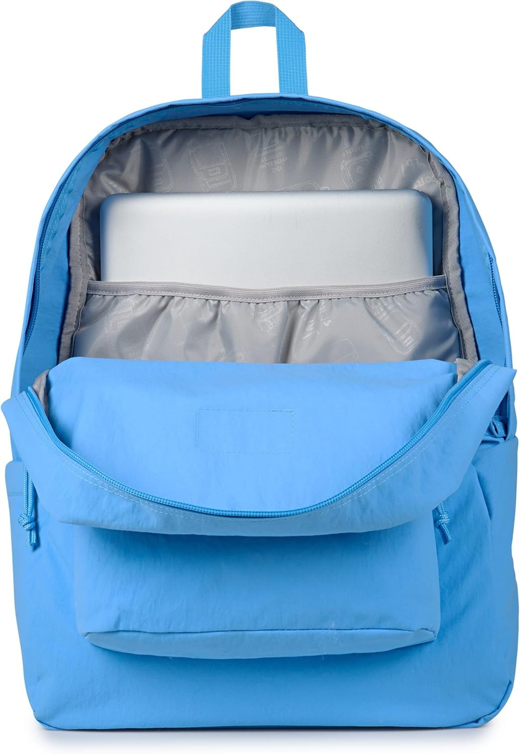 image:imageJanSport Superbreak Plus FX Backpack Work Travel or Laptop Bag with Water Bottle Pocket Oil Slick BlackAzul Blue