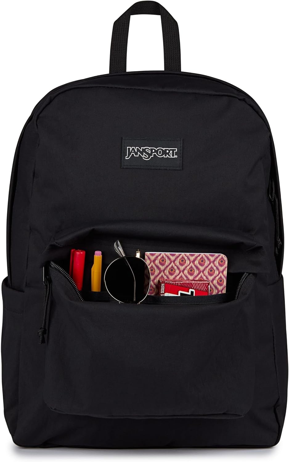 image:imageJanSport Superbreak Plus FX Backpack Work Travel or Laptop Bag with Water Bottle Pocket Oil Slick BlackBlack