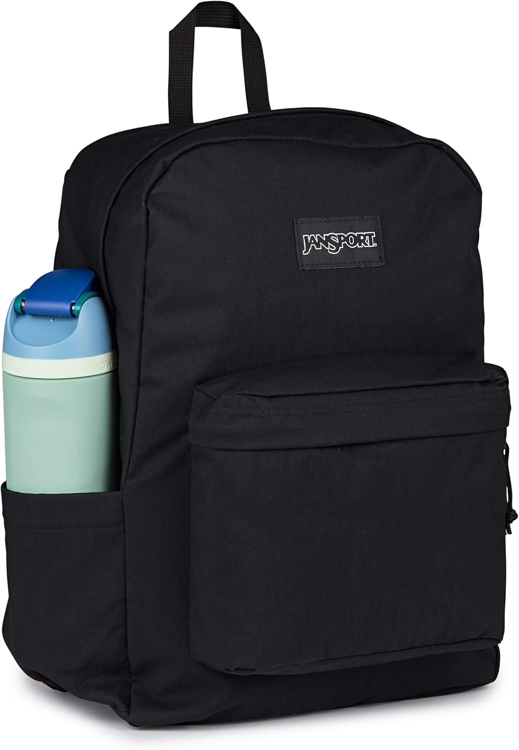 image:imageJanSport Superbreak Plus FX Backpack Work Travel or Laptop Bag with Water Bottle Pocket Oil Slick BlackBlack
