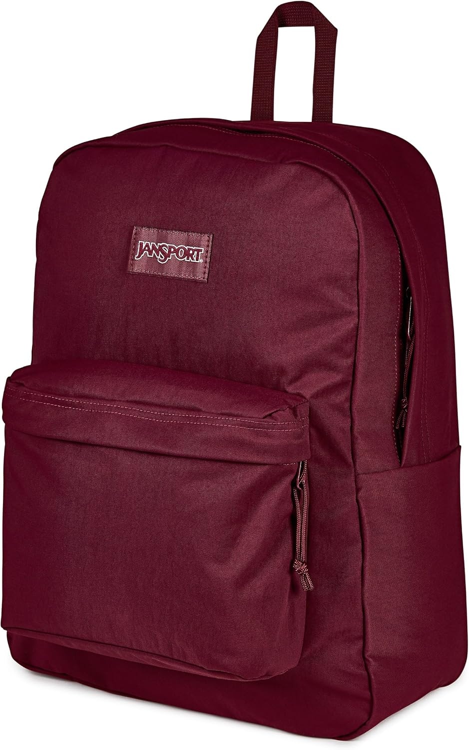 image:imageJanSport Superbreak Plus FX Backpack Work Travel or Laptop Bag with Water Bottle Pocket Oil Slick BlackCherry LacquerCherry L