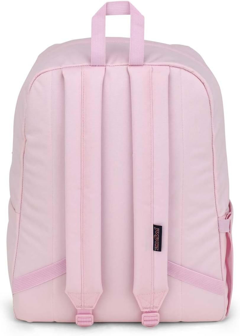 image:imageJanSport Superbreak Plus FX Backpack Work Travel or Laptop Bag with Water Bottle Pocket Oil Slick BlackEmbroidered Bows