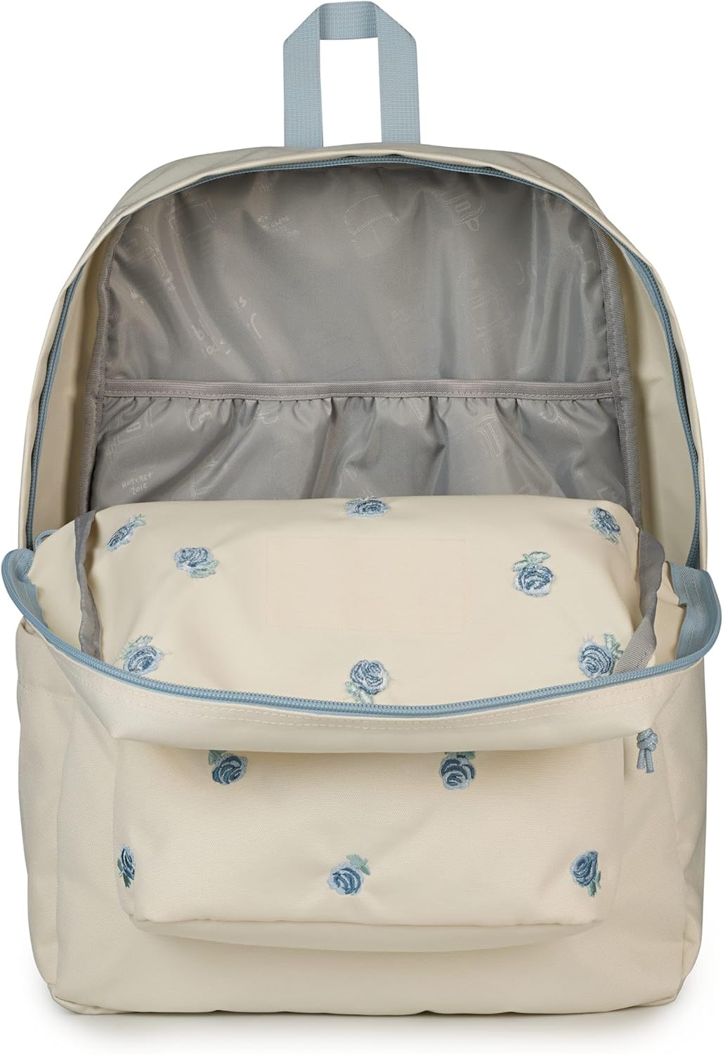 image:imageJanSport Superbreak Plus FX Backpack Work Travel or Laptop Bag with Water Bottle Pocket Oil Slick BlackJust a Rose Emb Moon FlowerBlueGreen
