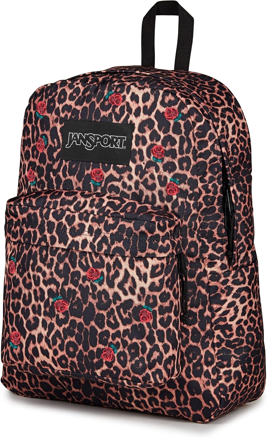 image:imageJanSport Superbreak Plus FX Backpack Work Travel or Laptop Bag with Water Bottle Pocket Oil Slick BlackLeopard Rose BrownBlackRedGreen