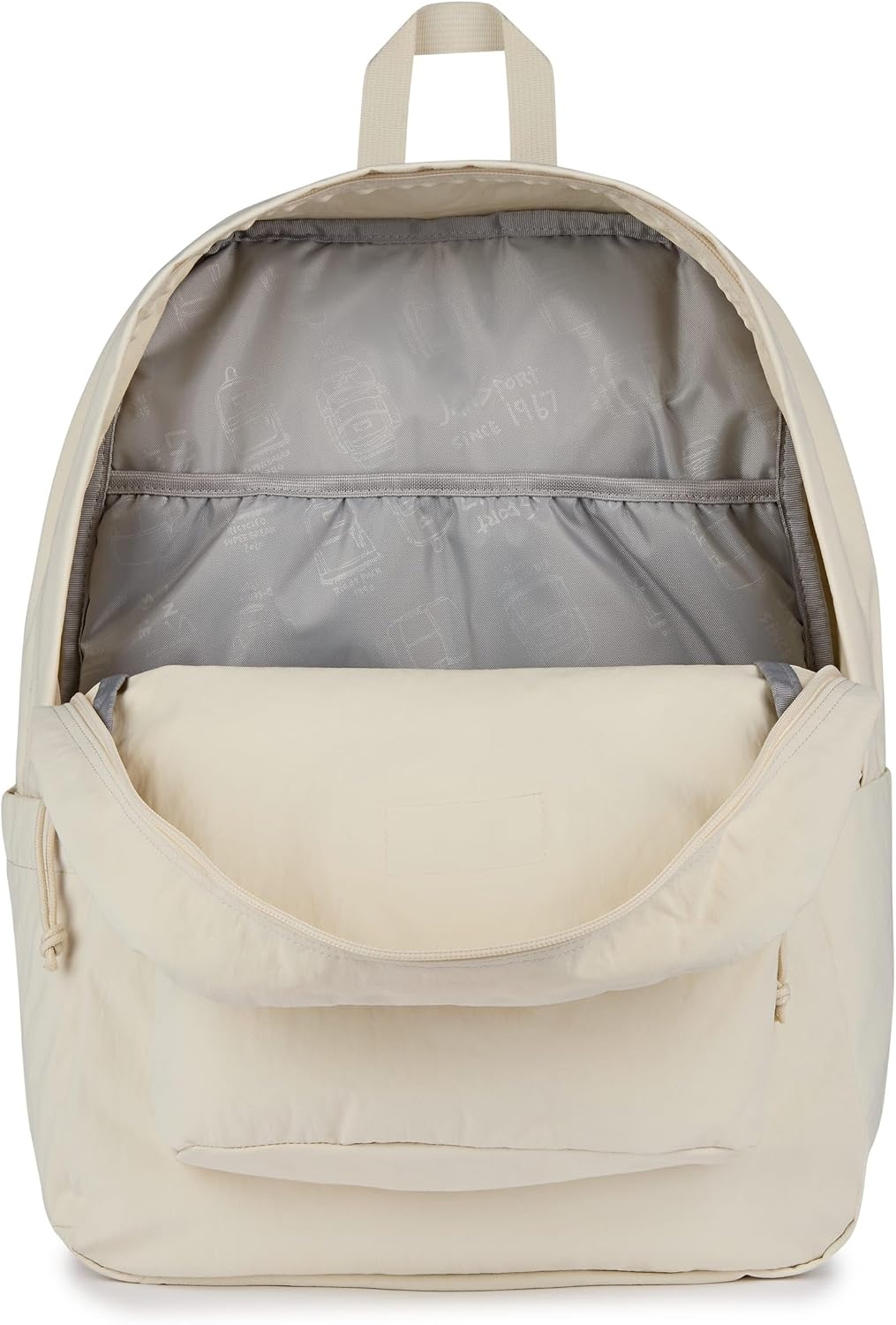 image:imageJanSport Superbreak Plus FX Backpack Work Travel or Laptop Bag with Water Bottle Pocket Oil Slick BlackMoon Flower
