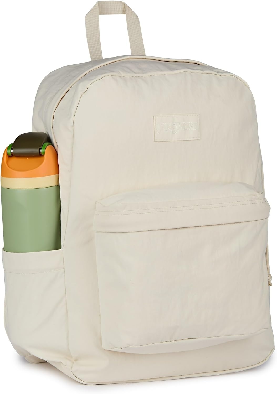 image:imageJanSport Superbreak Plus FX Backpack Work Travel or Laptop Bag with Water Bottle Pocket Oil Slick BlackMoon Flower