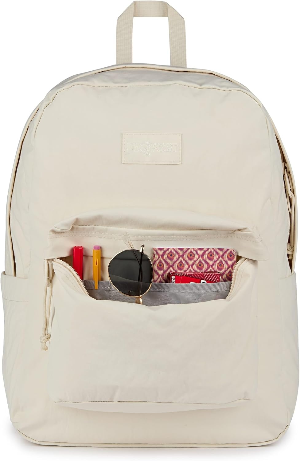 image:imageJanSport Superbreak Plus FX Backpack Work Travel or Laptop Bag with Water Bottle Pocket Oil Slick BlackMoon Flower