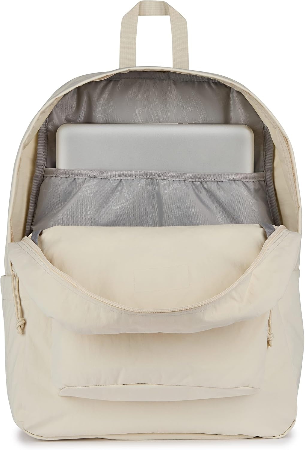 image:imageJanSport Superbreak Plus FX Backpack Work Travel or Laptop Bag with Water Bottle Pocket Oil Slick BlackMoon Flower