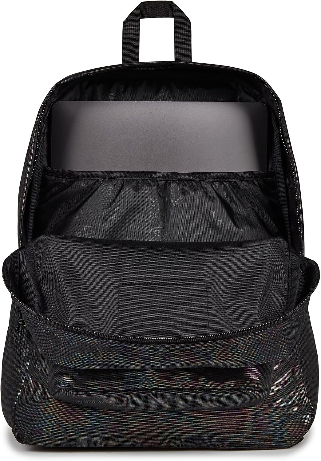 image:imageJanSport Superbreak Plus FX Backpack Work Travel or Laptop Bag with Water Bottle Pocket Oil Slick BlackOil Slick Black