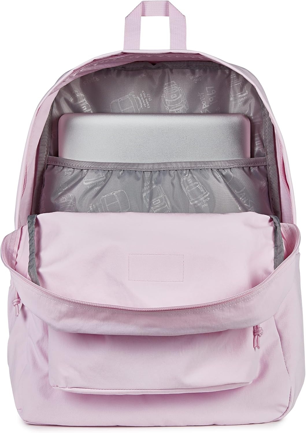 image:imageJanSport Superbreak Plus FX Backpack Work Travel or Laptop Bag with Water Bottle Pocket Oil Slick BlackPink IcePink Ice