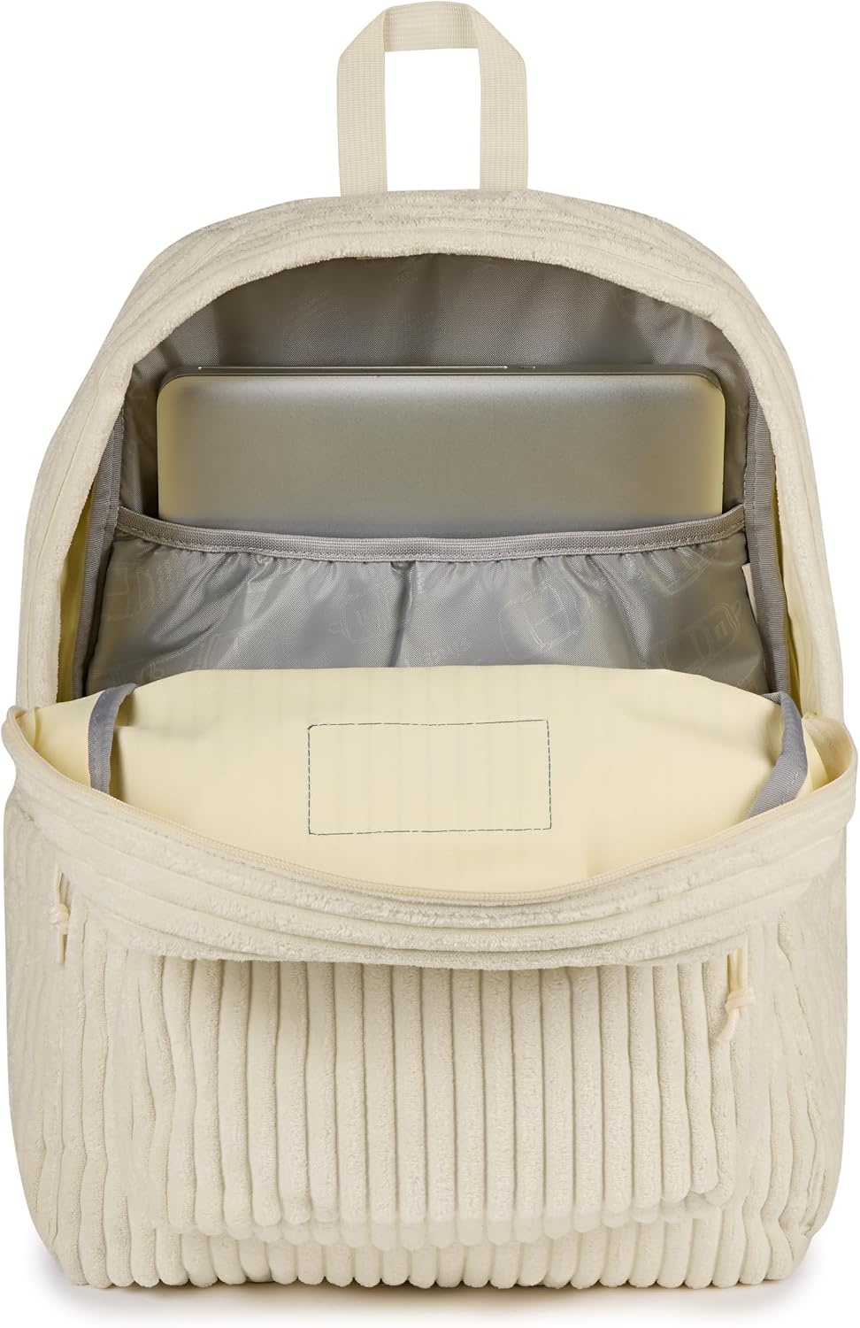 image:imageJanSport Superbreak Plus FX Backpack Work Travel or Laptop Bag with Water Bottle Pocket Oil Slick BlackSurreal Corduroy Coconut