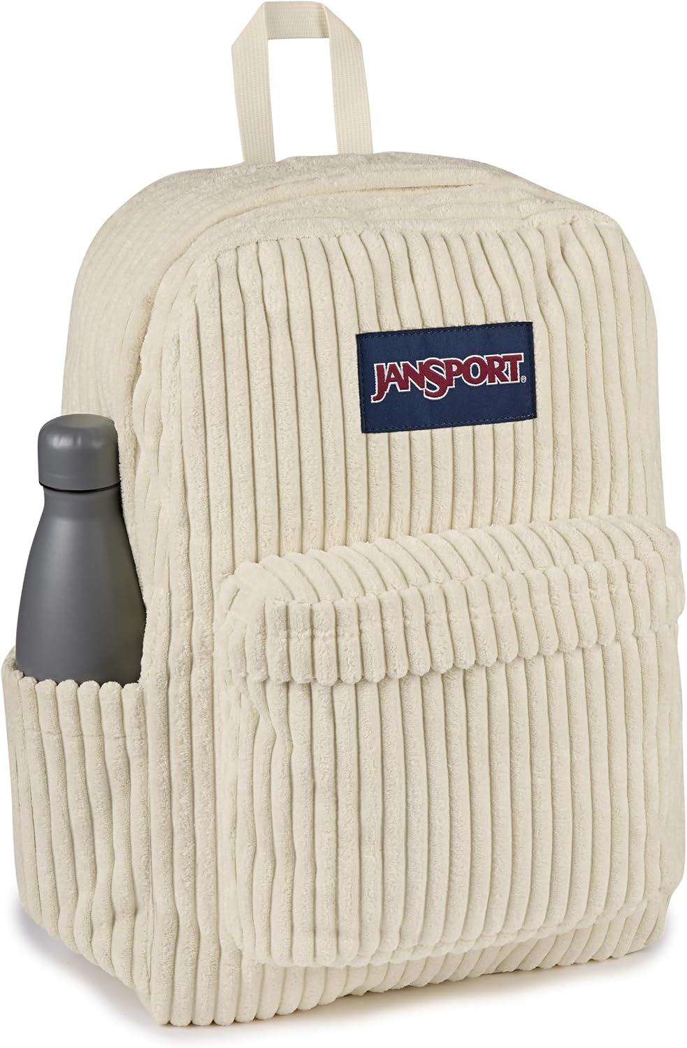 image:imageJanSport Superbreak Plus FX Backpack Work Travel or Laptop Bag with Water Bottle Pocket Oil Slick BlackSurreal Corduroy Coconut