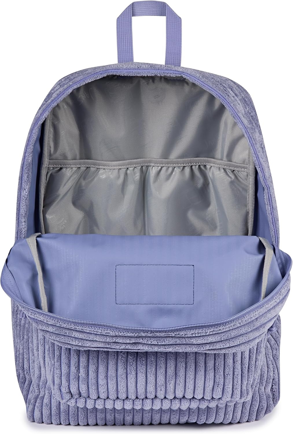 image:imageJanSport Superbreak Plus FX Backpack Work Travel or Laptop Bag with Water Bottle Pocket Oil Slick BlackSurreal Corduroy Lavender Ash