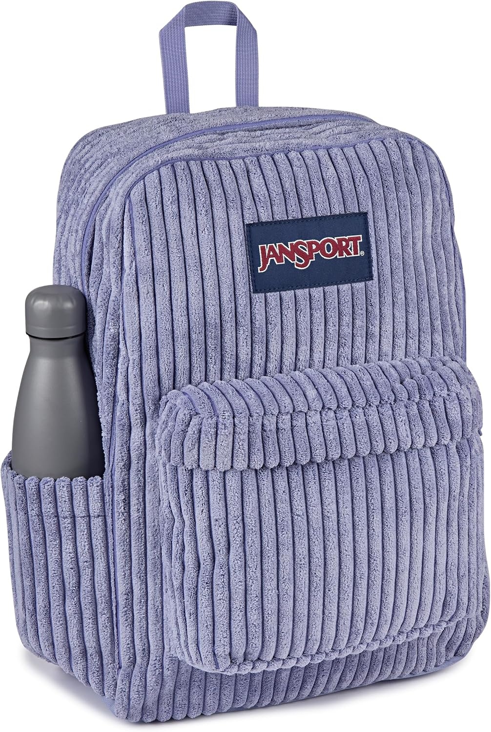 image:imageJanSport Superbreak Plus FX Backpack Work Travel or Laptop Bag with Water Bottle Pocket Oil Slick BlackSurreal Corduroy Lavender Ash