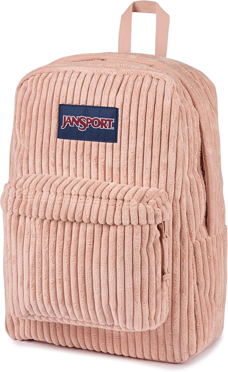 image:imageJanSport Superbreak Plus FX Backpack Work Travel or Laptop Bag with Water Bottle Pocket Oil Slick BlackSurreal Corduroy Misty Rose